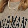 Murmur [925silver]Matt Heart Drop Necklace