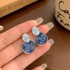 Orecchini da Donna Trendy di Alta Qualità con Cielo Stellato Blu Degradé