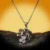 Color Zircon Necklace Set Zircon Trend Black Set Copper Commuter