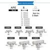Yadake T-type Reducing Tee Pneumatic Quick Fitting, Push-in, X-APEG, Sizes: 12-10-8-6-4mm.