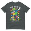 Its Ok To Be Different Dabbing Puzzle Autism Awareness Kids TShirt