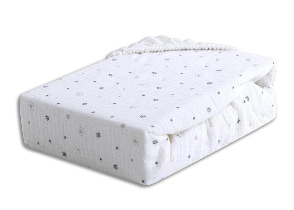 Muslin Design Fitted Sheet 60x120x10