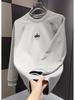 2025 Men's Long-Sleeve Fleece Patchwork Round Neck Casual Sweatshirt