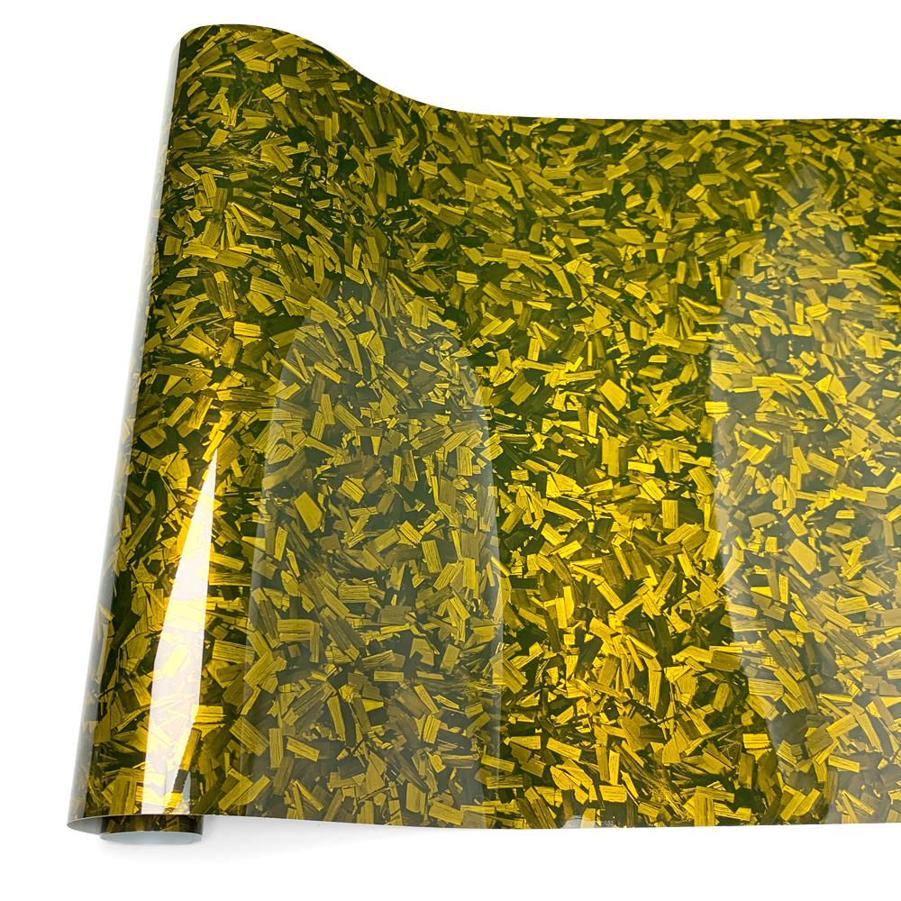 

Glossy Forged Carbon Fiber Car Sticker Automotive Vinyl Paper for Car Film Covering Motorcycle Adhesive Vinyl Wrapping Tools 10cmx150cm золотистый