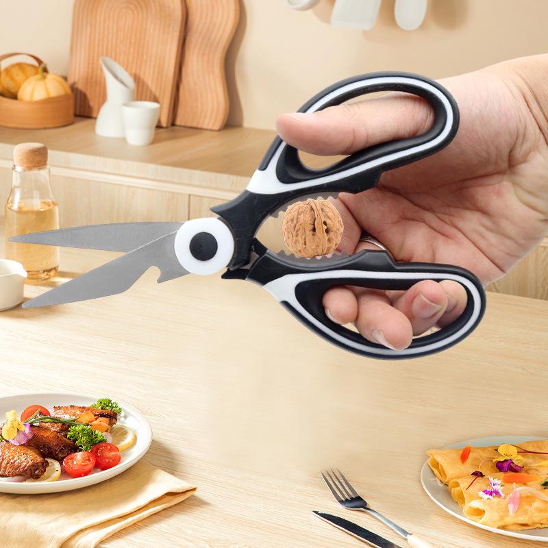Multifunctional Panda Scissors: Sharp Kitchen Shears for Cutting Meat and Cracking Walnuts