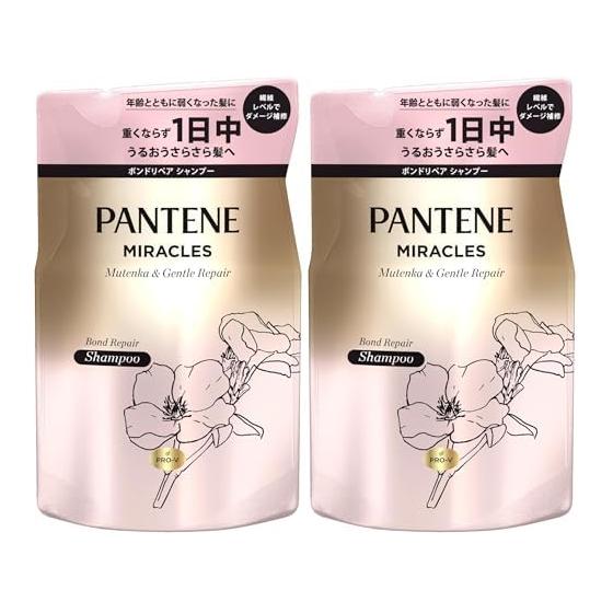 Pantene Miracles Shampoo 350g Refill Sulfate-free & Gentle Repair (formerly Silky Repair) (x 2)