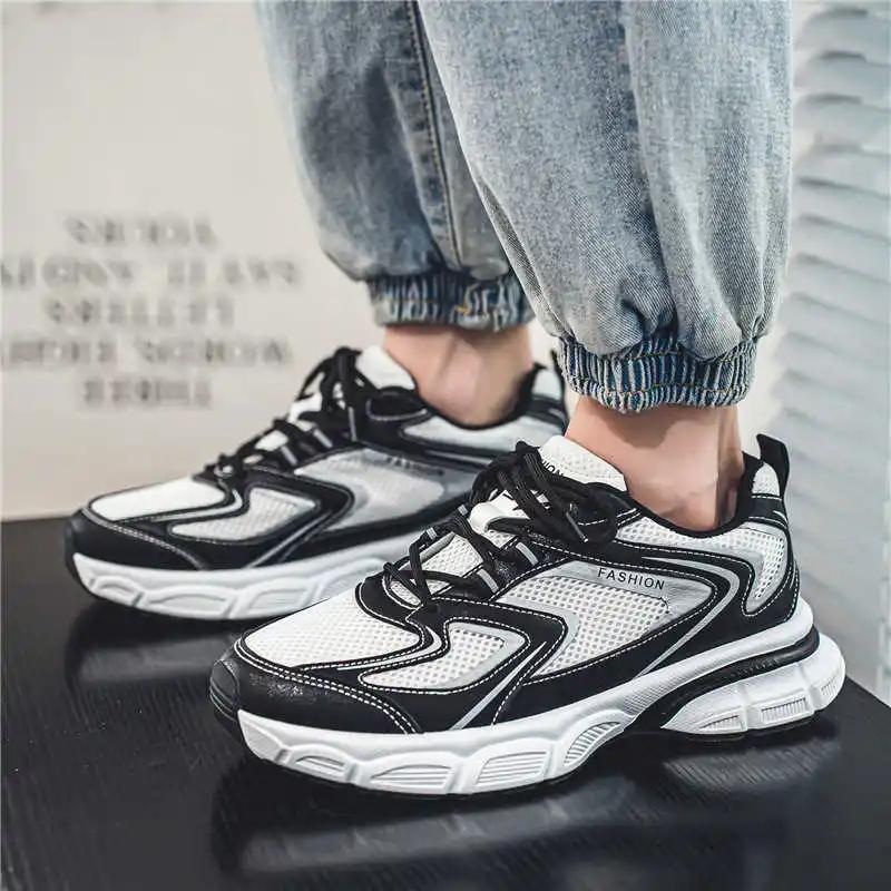 Laced Normal Leather Shows For Men Sports Skateboarding Stylish Shoes For Men Cheap Sneakers Practice Cheapest Products