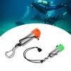 Scuba Diving Underwater Shaker with Clip/Rope Compact Safety Signal Bell Scuba Diving Safety Tank Rattle Stick