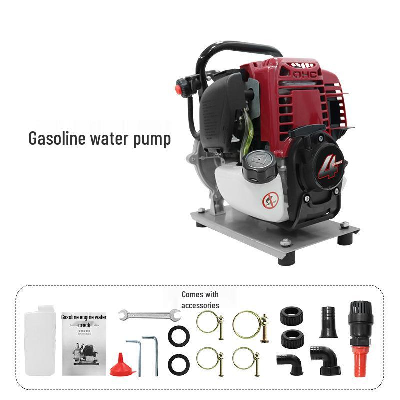 139 Pompa dell'acqua a benzina auto-assorbente ad alta prevalenza a quattro tempi per uso domestico e irrigazione del giardino