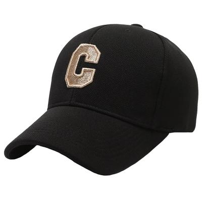 Cap Hat Logo 3D Embroidery Outdoor Cool Casual Men Women CZA152 [White Fang] (Black Gold)