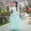 Girls' Short-Sleeve Hanfu: Spring/Summer Fairy Tang Style, Ancient Costume for Daily Wear & Performances