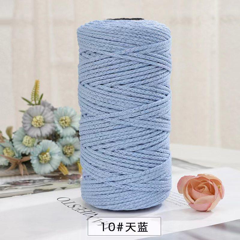 150g/150m 2mm Round Strand Hollow Yarn,European Hook Bag Core Diy Thread,Many Colors,Hand-knitted Crochet Matching Crocheting