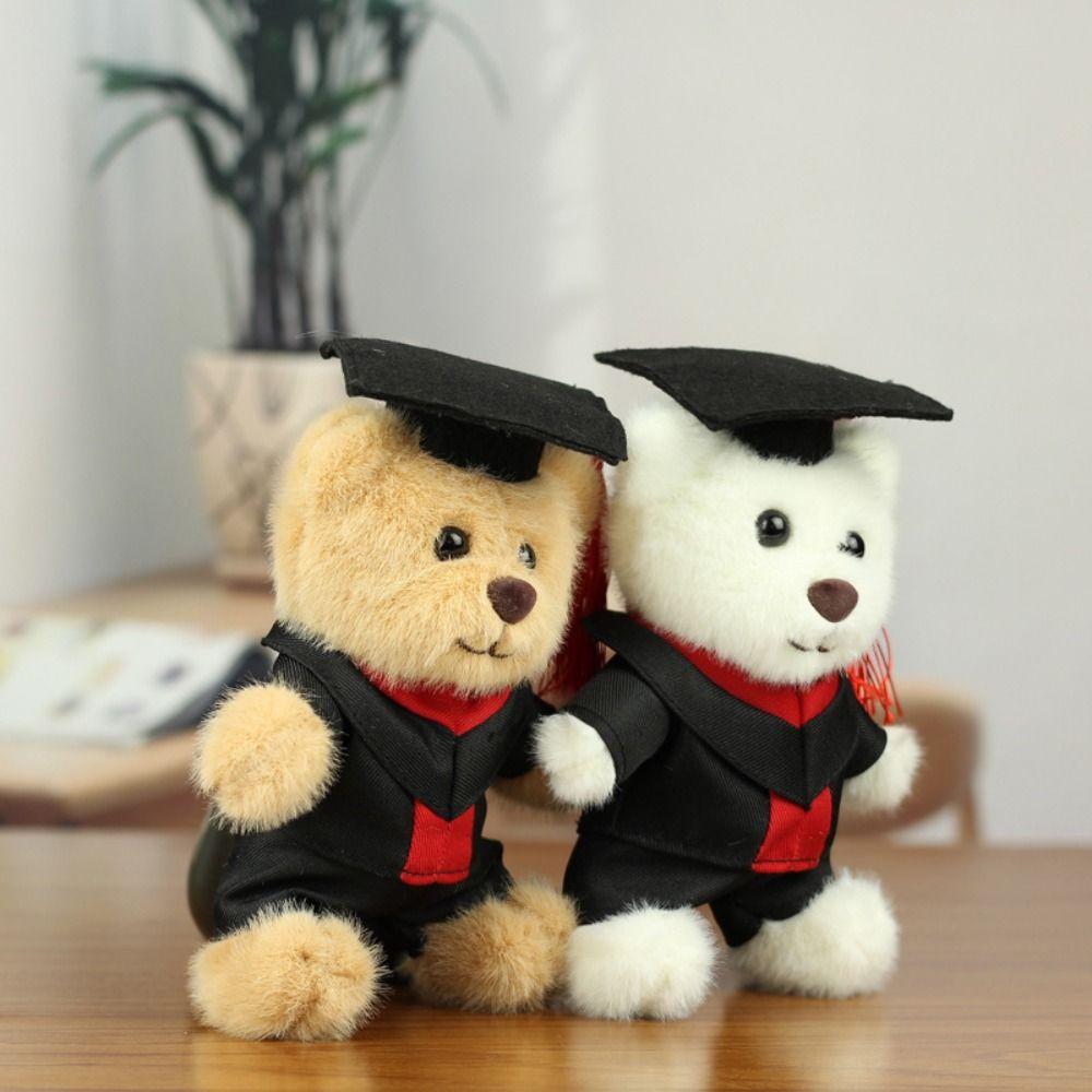 Pp Cotton Graduation Bear Doll With Doctor Hat Bear Animal Keychain  Boys Girls