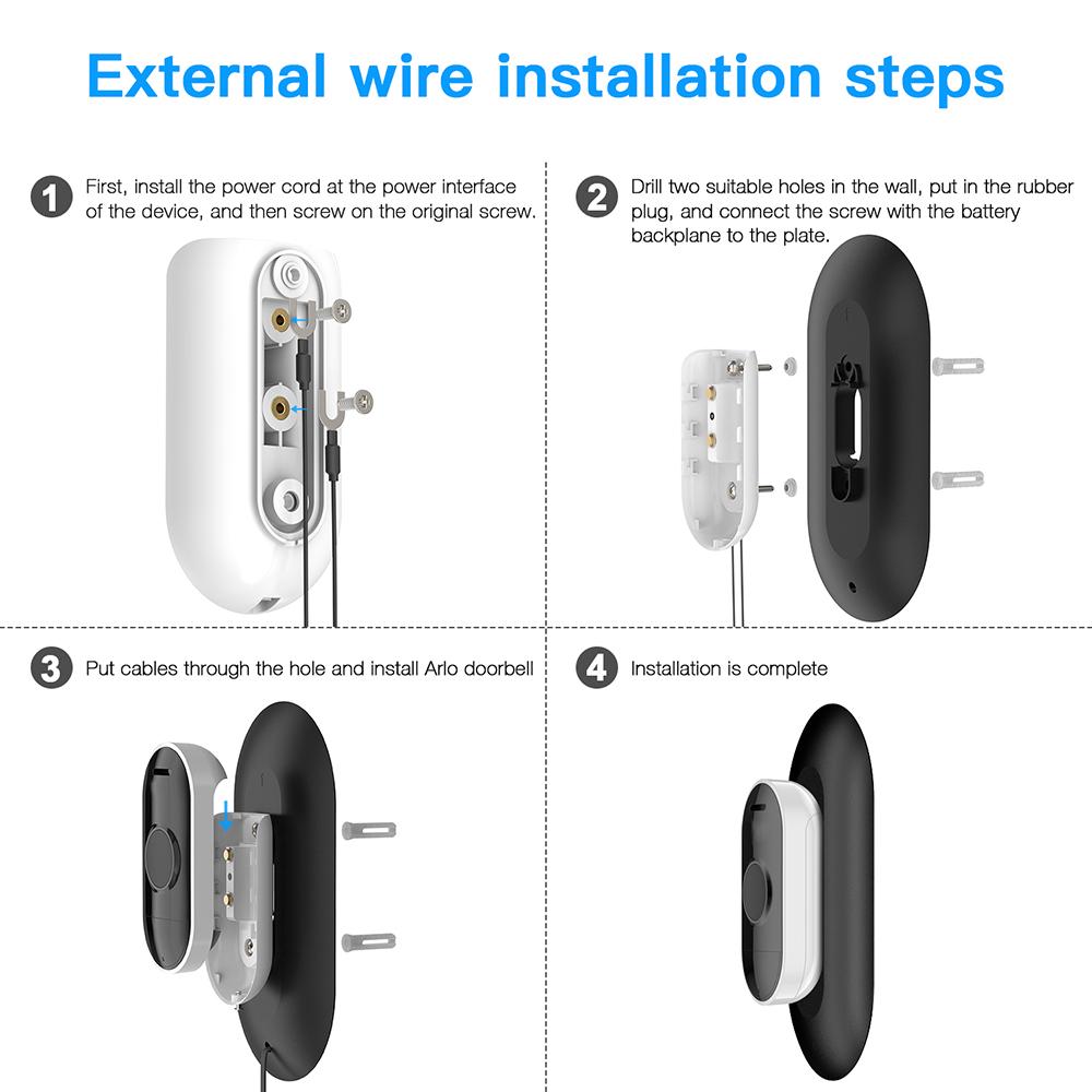Buy Wall Plate For Arlo Audio Doorbell, Wall Mounting Plate