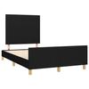 VidaXL Cadre de Lit avec Tête de Lit, Lit Rembourré, Lit Double, Lit Adulte de Chambre à Coucher Intérieur, Moderne, Noir 3270501