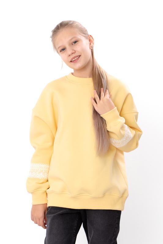 Mädchen Oversize Warmes Sweatshirt – Bedruckter Text, Winter, 6416-025-33 HC