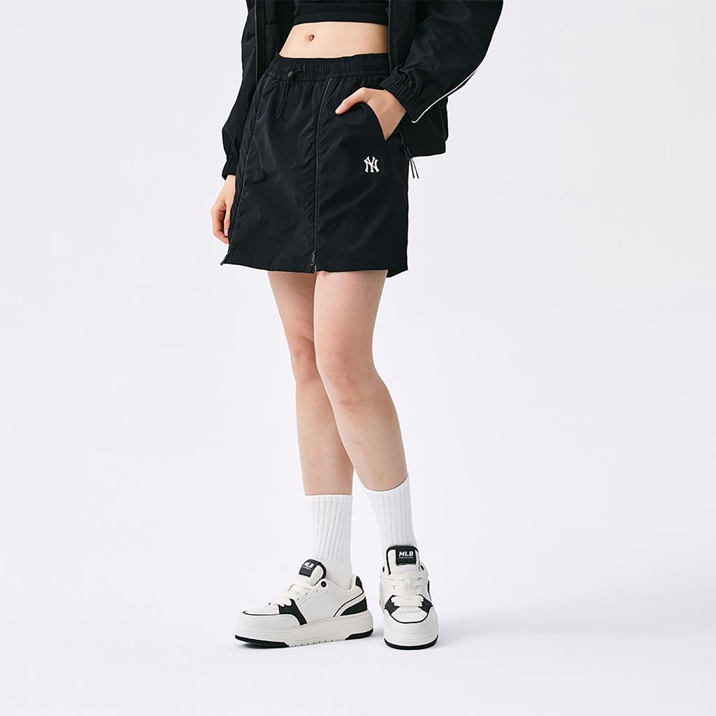 New MLB New York Yankees Basic Collection SS25 Casual Short Skirts Women's Black 3FSKB0753-50BKS