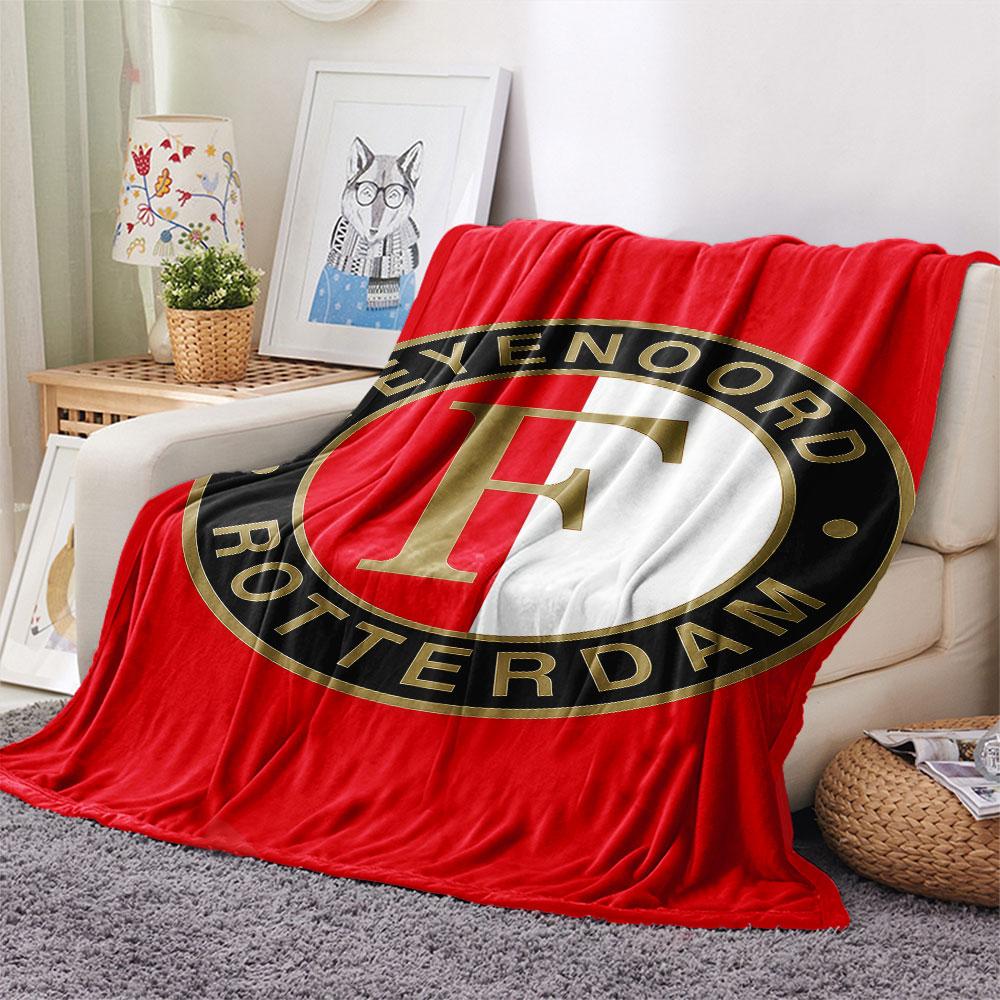 1PC Feyenoord Patterned Flannel Blanket Suitable For All Seasons for Home Decor Warmth and Comfort Gifts Holiday Present