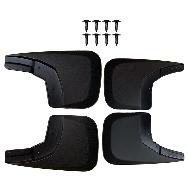 Car Mud Flaps PP Black Car Mud Flaps Suitable for Chevrolet Silverado 2014-2018
