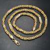Collar de Oro Chapado para Hombre y Mujer de Dubái Trenzado Multicapa Tridimensional Circonita Joyería para Fiesta Hip-Hop