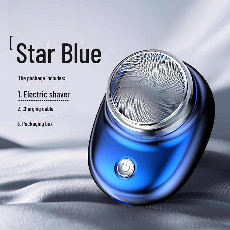 Wiederaufladbarer Herren-Reise-Elektro-Rasierer mit Doppelkopf