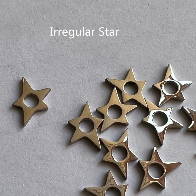 Hollow Hoop Earring Big-Star Earrings Stud Earring Stainless Steel Earring Women Jewelry Star Inverted Triangle-Earring