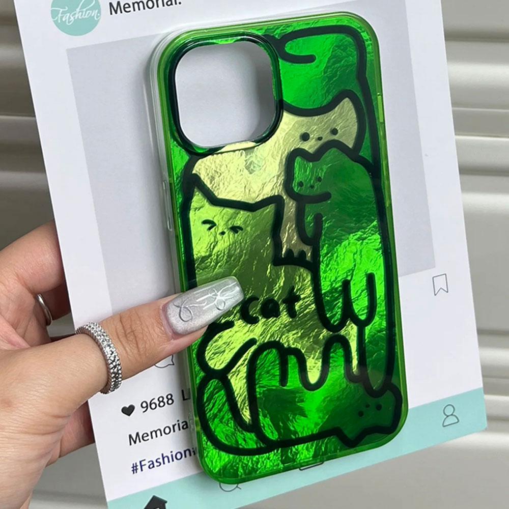 

For Samsung Galaxy S25 Edge S24 S23 S22 S21 S20 FE Plus Ultra Cute Purple Line Cat Vortex Pattern Bumper Shockproof Phone Case Galaxy S24 FE