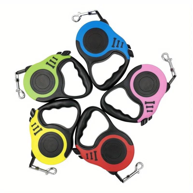 Durable Adjustable Pet Leash Reel-Automatic Retractable Multi-Color PVC Ideal for Small Medium Dogs Hand Wash Only Pet Accessory