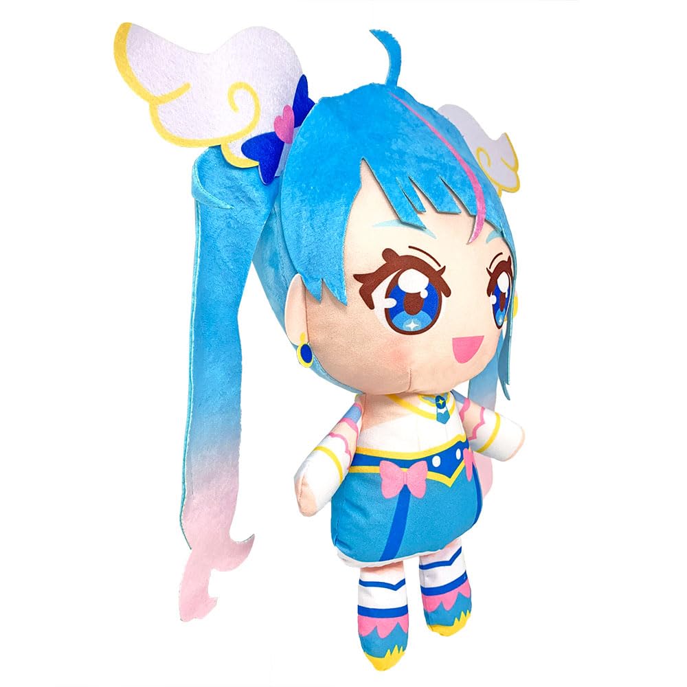 Introducing the Big PreCure Plush Toy: Expanding Sky! PreCure Super Mofugut Plush Toy, Cure Sky, Approximately 36cm, Oversized, Official Merchandise