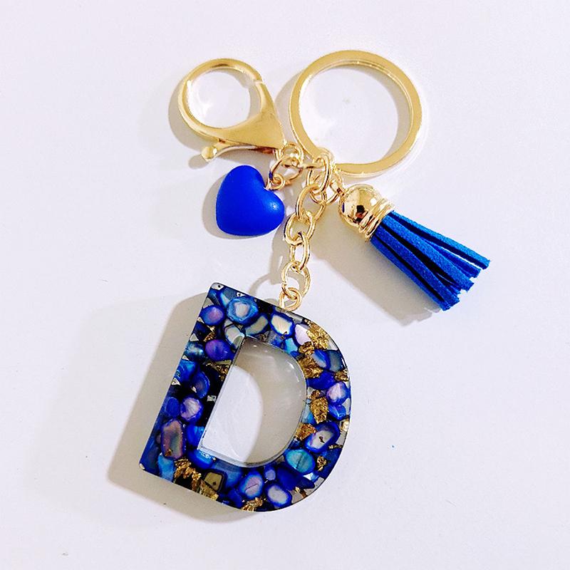 

Синий 26 Инициалов Алфавит от A до Z Буква Брелок Брелоки с Кисточкой в Форме Сердца Модный Подвесной Орнамент для Сумки Женские Ювелирные Изделия Подарки синий