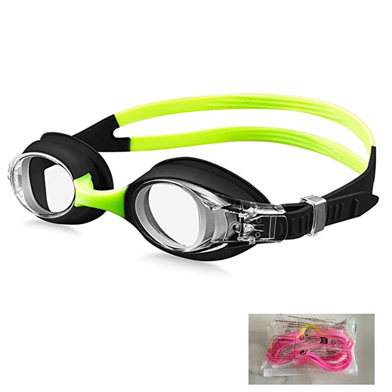 Children'S Anti-Fog Swimming Goggles Ages 3-12 Waterproof Clear Vision No Leaks Quick Adjust Strap Swimming Eyewear For Kids