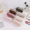 New Fresh Floral Pen Bag Portable Large Capacity Stationery Bag Multifunctional Pen Box Gift