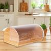Bamboo Bread Box with Lid Versatile Storage, for Toast Donuts Bagels & Pastries, Kitchen Home Countertop Organizer