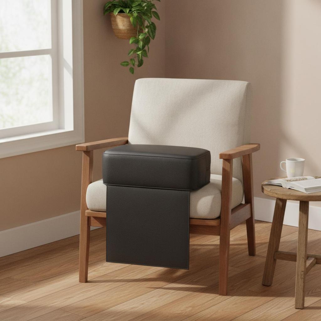Barbers Chair Booster Seat LeatherLike Salon Cushion Easy to Wipeable