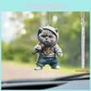 Cartoon Cute Grey Cat Pattern Acrylic Pendant For Car Decoration Interior