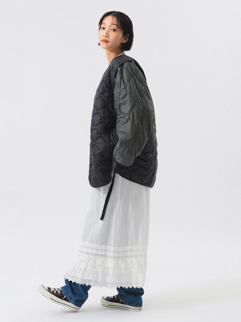 Beams Boy Crazy Detached Sleeve Liner Blouson, Women's, BLACK_CRZ 1