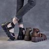 2026 Summer New Lightweight Thick Bottom Open Toed Retro Handmade Fashion Thick Bottom Sandals