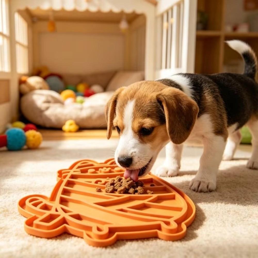 Foldable Dog Licking Bowl Silicone Slow Feeding Mat Creative Pet Licking Pad Indoor