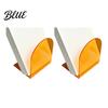 Acrylic Bookends for Shelves 1 Pair Bookends Clear Book Ends Holders Shelves Decorative Arch Home Library Storage Supplies Stopper Bookshelf