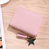 Women Wallet Ladies Mini Small Short Tassel Wallet Cute Girl Zipper Pu Leather Coin Purse Female Hand Wallet Purse