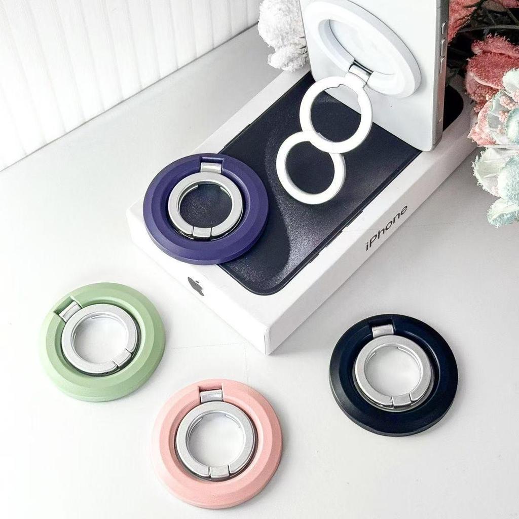 Magnetic Alloy Phone Stand: Multi-functional Desktop Holder for Universal Use