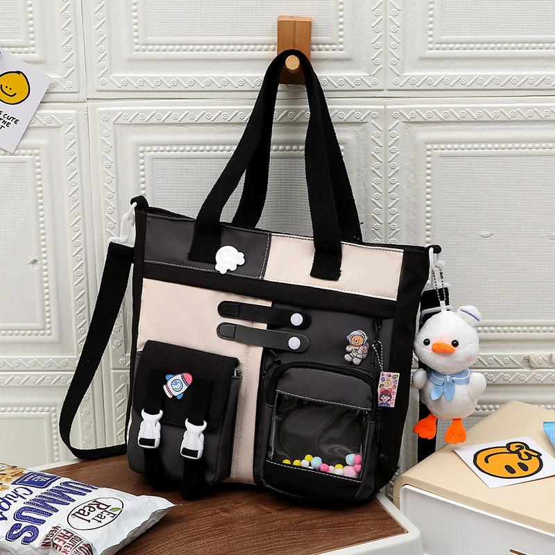 ins female Korean version messenger bag high school students junior highschoolportable primary school students Mori large-capacity simple shoulder bag