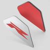 WOOGA Stainless Steel Frame Filler Side Cover Trim Type R Emblem For Honda CBR 650R CB650R 2019-2025 (Red)