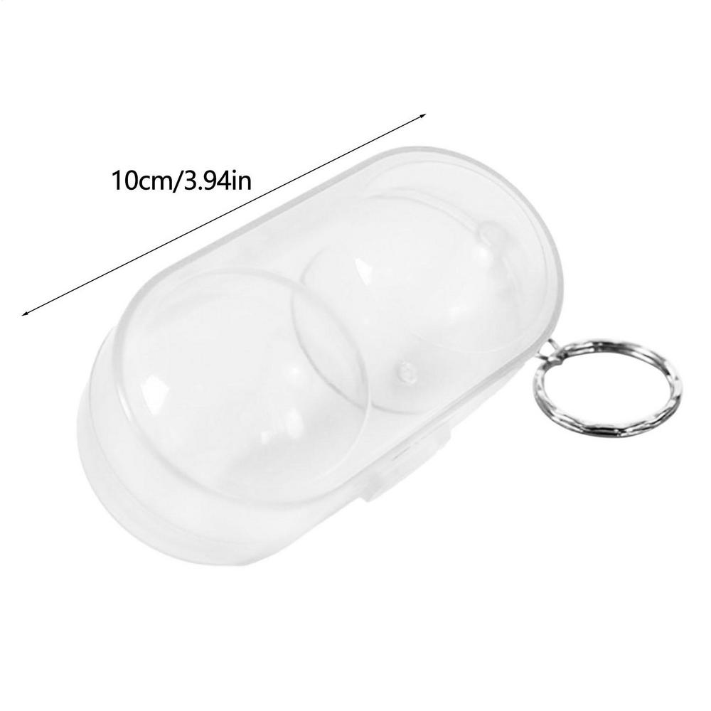 Table Tennis Ball Container Box Portable Ping Pong Ball Protection Box Hard Plastic Case With Keychain Table Tennis Accessories