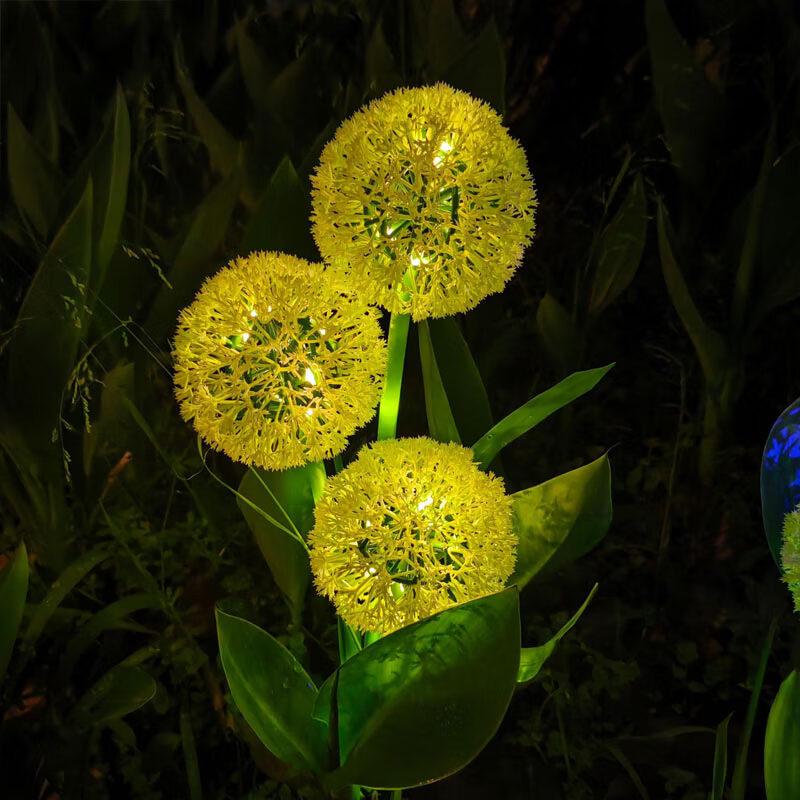 Solar Chive Flower Decorative Garden Light цветной