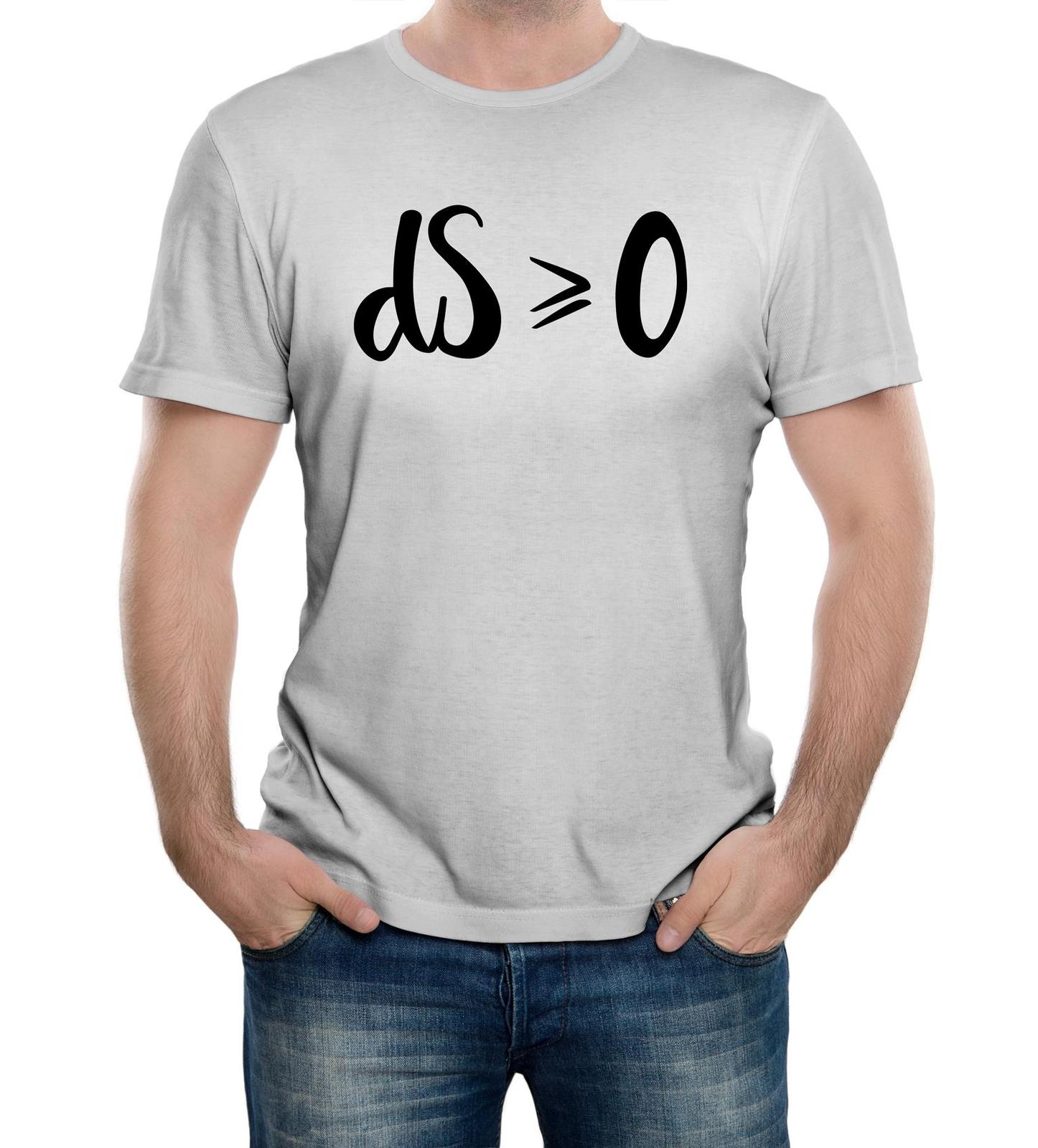 Second Law of Thermodynamics Mens T-Shirt Mens Womens Tees Top Entropy Galaxy Funny Maths Universe 3XL