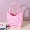 Basket Beach Storage Bag Waterproof Outdoor Tote Bag Portable Women Fashion Handbag  Camping