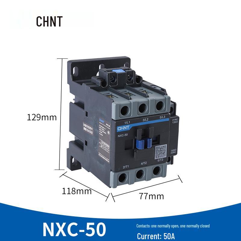 Zhengtai NXC AC Contactor 220V Single-Phase / 380V Three-Phase Normally Open/Closed CJX2-1210 1810