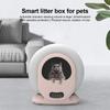 Rotating Automatic Cat Litter Box Self Cleaning and Deodorization with Touch Panel Enclosed