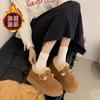 thick-soled snow boots women's winter fluffy shoes women's shoes short boots piled thickened warm cotton shoes